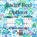 Custom Monogram Badge Reels set