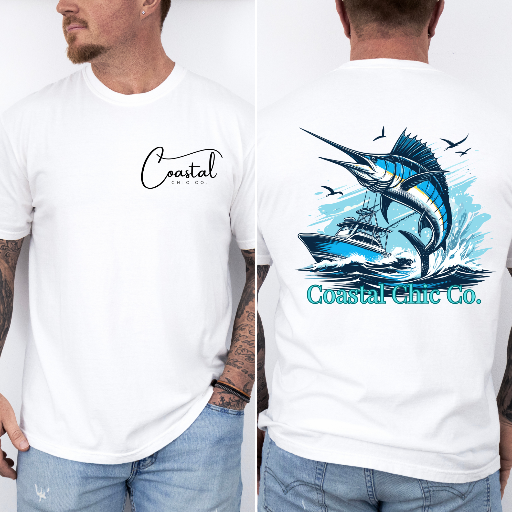 Deep Sea Fishing Comfort Color Tee