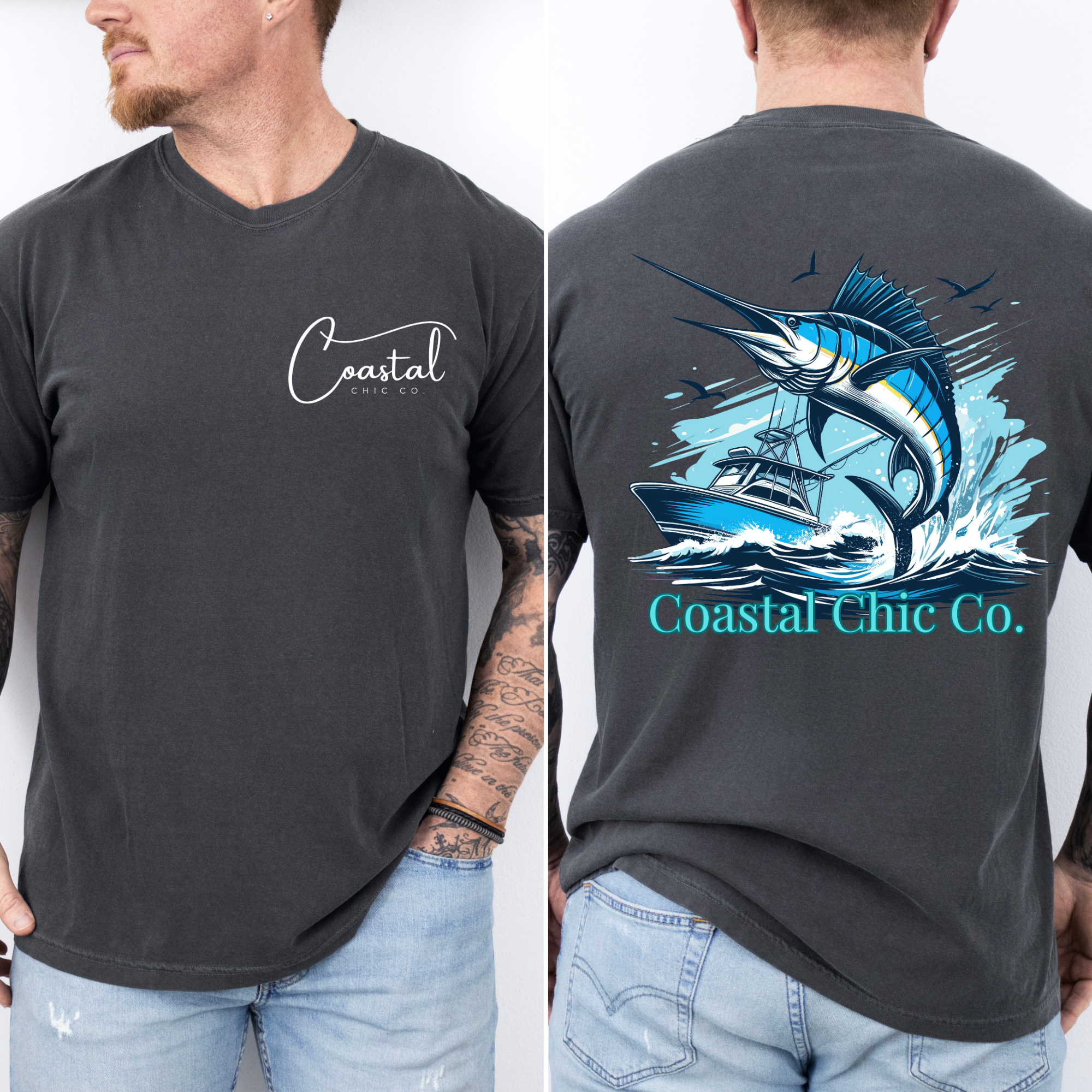 Deep Sea Fishing Comfort Color Tee